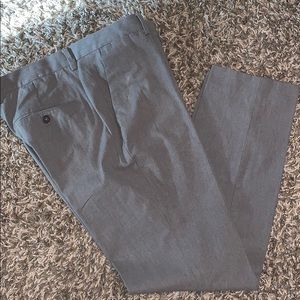 Light Grey Express Innovator Pleated Dress Pants